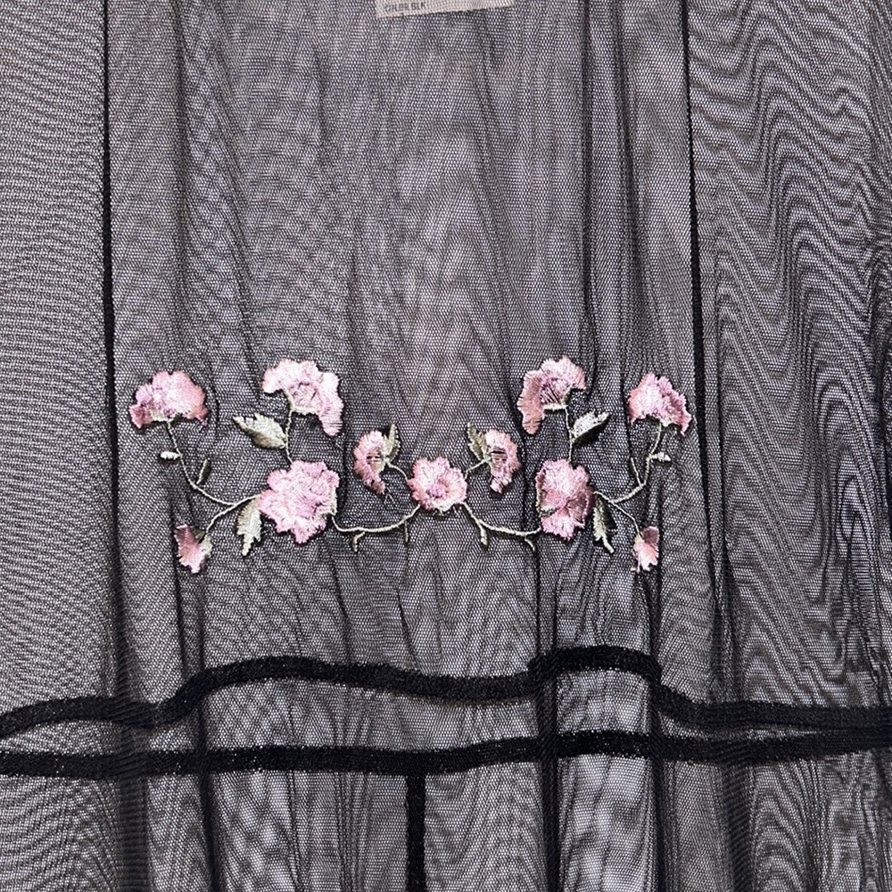 Dawn Joy Fashions Black Cover/Robe, Size 12 - Picture 3 of 8